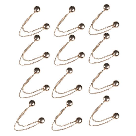 4/8/12 Stück Magnetische Kleidungsbefestigungsclips Hosenbein-Knopf Verstellbare Hosenbein-Clips Nadel Schnelle Hemdverschlüsse