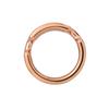 Hermes Olympe Ring H Kleiner Metallring Damenringe Braun Roségold H500058FD37