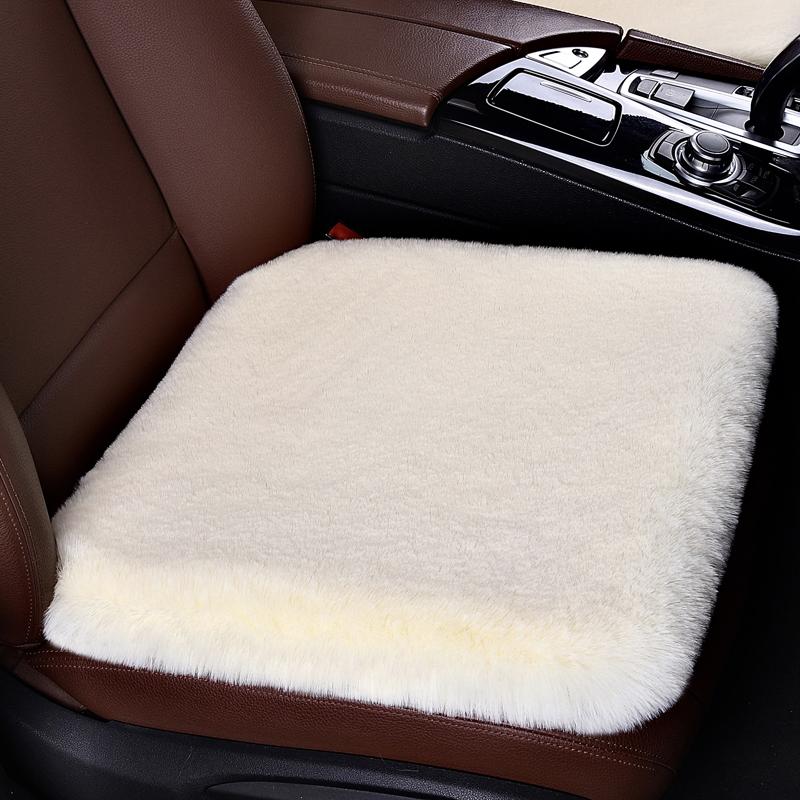 

Long Plush Car Seat Cover Warm Universal Car Seat Cover Sets Front Rear Seats Mat Fluffy Car Seat Cover Wool Fur Chair Cushion