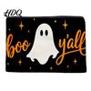 Anti Pilling Cosmetic Bag Bag Halloween Pattern Print Makeup Canvas Cute Daily Storage Zipper Pouch for Change Data Cable Washable Pencil Case
