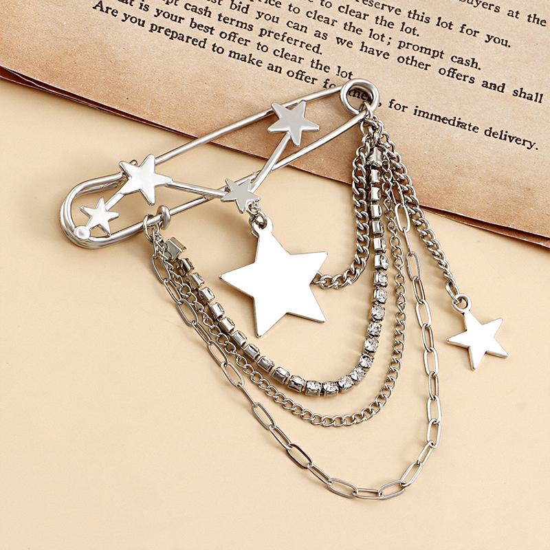 Elegante Perlenketten Quastenbrosche Mode Damen Kleidung Dekor Accessoires Schmucknadel Hosen Taillenverstellstifte Taschenanhänger Geschenke