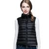 Autumn Ultra Lightweight Portable Tank Top Sleeveless Duck Down Coat Slim Fit Standing Collar Women's Down Vest Women's Coat