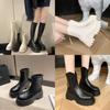 Trendy High Top Fashion Boots For Women Featuring Durable Waterproof Platform