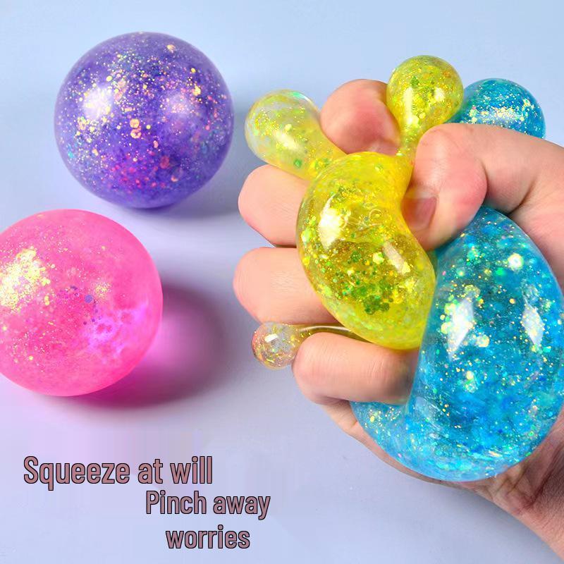 Aurora Pearlescent Slow-Rebound Stress Relief Squeeze Ball