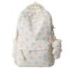 Schoolbag Backpack Women's Floral Bow Student Bag High Value Large Capacity Junior High School Bag