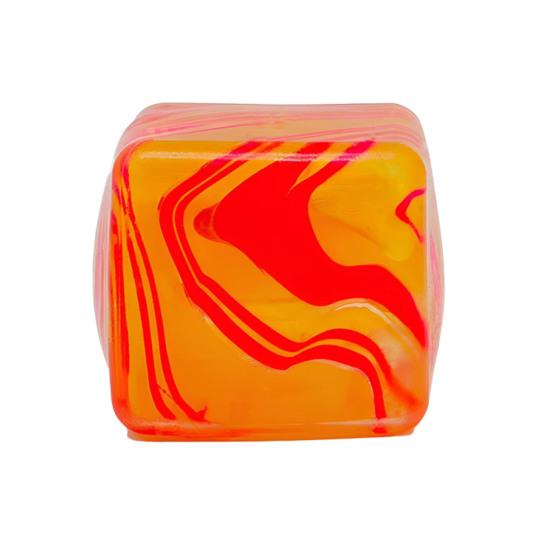 Flow Texture Stress Cube Toy Anxiety Relief Cube Squeeze Sensory Toy Slow Rebound Home Office Relaxation TPR Decompression Stress Ball
