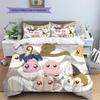 Carina Copripiumino e Federe Digimon, Biancheria da Letto per Camera da Letto Fan Digimon, Regalo Perfetto.chl