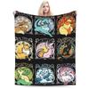 Cartoon Pokemon  Blanket Quality Soft Warm  Bedding Throws Winter Boy Girl Living Room Funny Bedspread