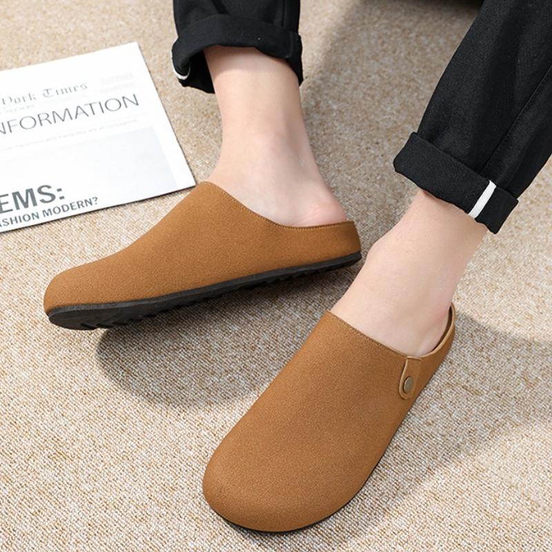 2025 New Men's Half-slip Versatile Fashion Slip-on Slippers Outdoor Comfortable Soft-soled Casual Shoes Designer Men's Slippers