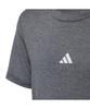 Tričko s krátkým rukávem Aero Heather s krátkým rukávem stříbrné J130 [Adidas], tréninkové, dámské, tričko, dětské, KMR64, černá/šedá tři/šedá šest/reflexní