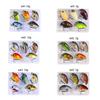 5 Pièces Appâts de Pêche en Plastique Petit Crankbait Wobbler Appâts Durs Artificiels Appâts Crank avec Boîte à Pêche Accessoires de Pêche