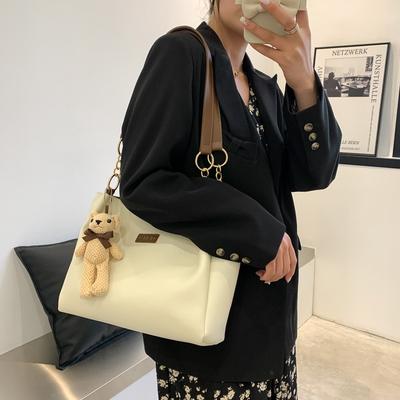College Students Class Tote Bag Women's New Trendy Shoulder Bag Large Capacity Fashionable Versatile Commuter Bag Women