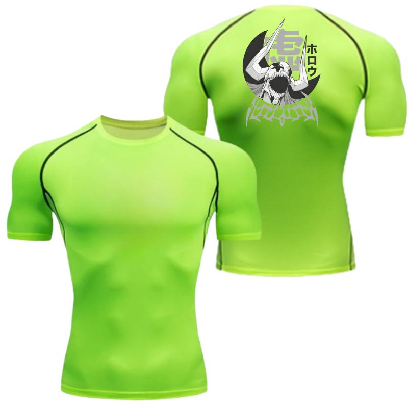 

Мужская компрессионная футболка с графикой отбеливателя, спортивная быстросохнущая футболка для зала, фитнес-толстовка, эластичный топ, футболка с рукавом, рашгард XXXL