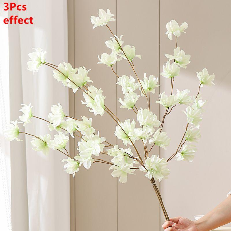 1/3Pcs Sakura Artificial Flowers Bouquet 110CM Fake Flowers Garden Party Wedding Marriage Decoration Home Decor Vase Ornaments