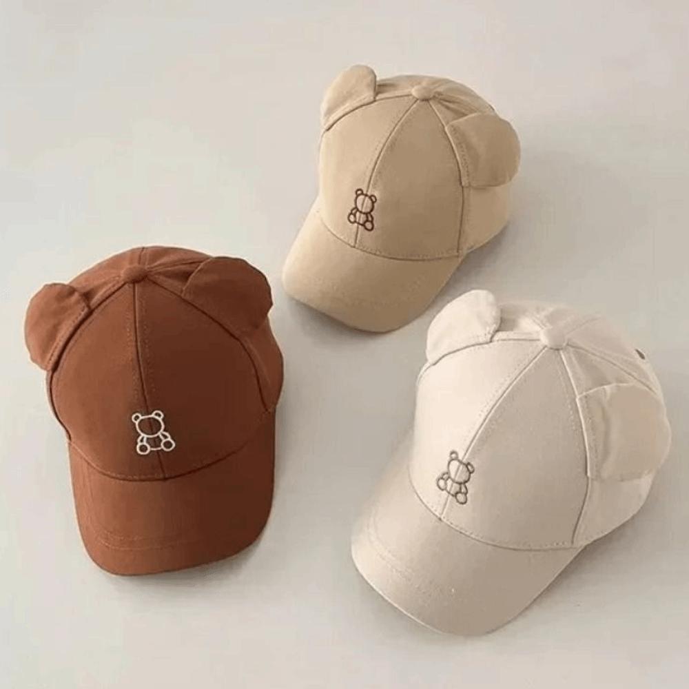 Cartoon Bear Toddler Peaked Cap Cute Baby Sun Visor Hat Children Sports Hats School Use