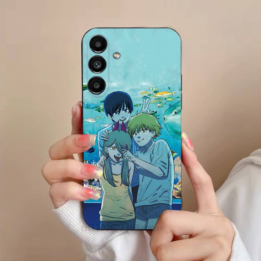 

Anime C-Chainsaw Man Phone Case For Samsung Galaxy S21 22 23 24 S25 Ultra PlusS20 FE S10 Plus Cover Funda SamsungS23ULTRA5G
