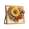New Year Decorations 3D Picture Frame Building Blocks Flowers Mini Bricks DIY Girls Toys Wedding Gifts