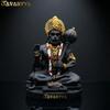 Rare Matte Black & Golden Premium Hanuman Ji Idol, Bajrang Bali Murti for Home Temple, Car Dashboard