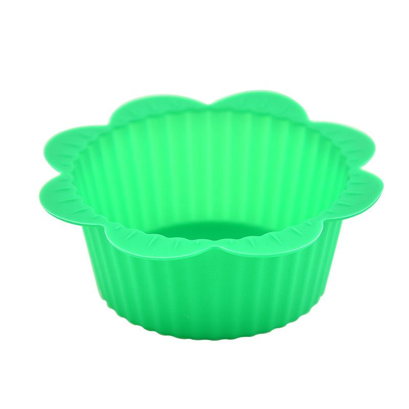 Thickened Cake Cup Irregular Baking Tool Silicone Mold Egg Tart Pudding Cup Muffin Cup High Temperature Resistant Cake Cup