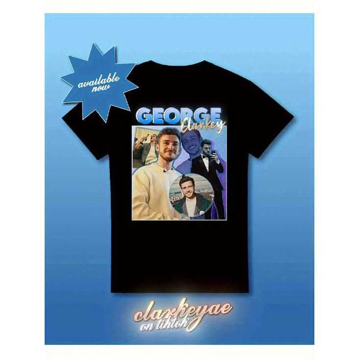 Herren Vintage Grafik-T-Shirt "George Clarke" - Ein Schwarzes Lässiges Rundhals-Shirt mit Lebendigem Cartoon-Design, Kurzen Ärmeln und Bequemer Passform