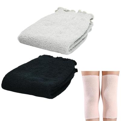 Genouillères Climatisation Toutes Saisons Chauffantes, Soutien, Non Constrictives, Extensibles, Anti-Boulochage, Protection, (Gris-noir)