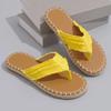 Fashion 2024 Summer Women's Fabric Solid Color Simple Slippers Casual Fashion Raw Edge Design Flat Flip Flop Women's Large Size Chanclas