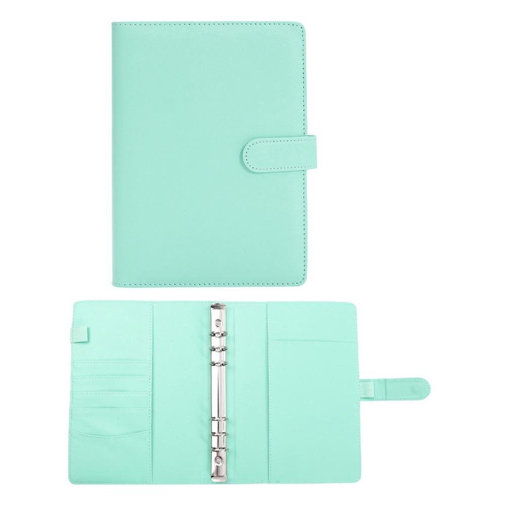 

Detachable Folder Soft Shell Candy Color Ring Binder Cover Creative A5 Notebook Shell зелений