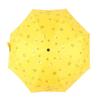 Cartoon Little Yellow Duck Umbrella with Logo Printing, Black Coating Sun Protection Folding Umbrella, Uv Protection Sun Umbrella