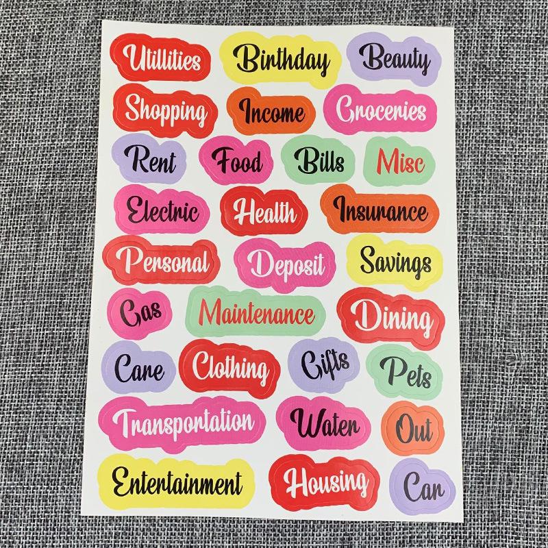 White and Blue Self-Adhesive Handwritten Label Stickers with Index Notes