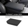 For Tesla Model Y Juniper 2025 Car Center Console Armrest Box Cover Liquid Silicone Mat Model 3 Highland Armrest Pad  Soft Case