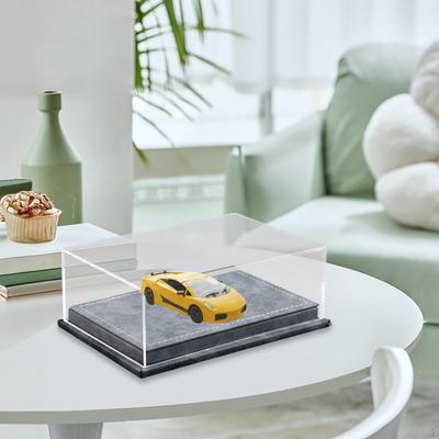 Acrylic Model Car Display Case Storage Box 1/64 Protection Organizer Transparent for