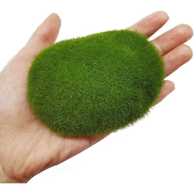 YOOHUA 30 stk 3 størrelser Dekorative kunstige moseklipper, Grønne mosekuler, Mosesteiner, Grønne mosebelagte steiner, Falsk mosedekor for blomster