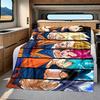 1 BUCĂ DRAGON BALL  Pătură de Flanelă Imprimată, Calitate Înaltă pentru Toate Sezoanele, Decor Casă, Căldură și Confort, Perfectă pentru Cadouri de Crăciun