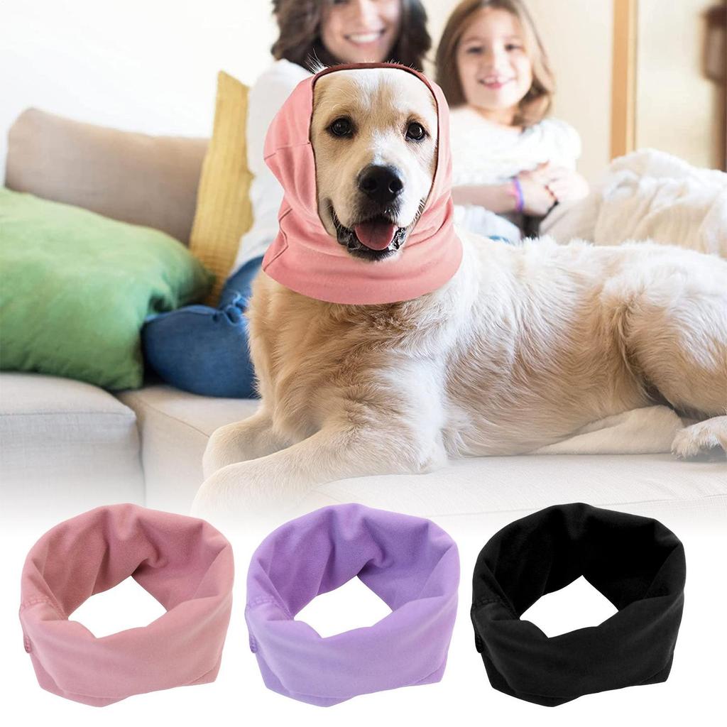 Dog Snood Wind-Blocking All-Day Comfort Dog Neck And Ear Cover Warmer For Small Medium Large Breeds Hair Cutting Shower Bathroom