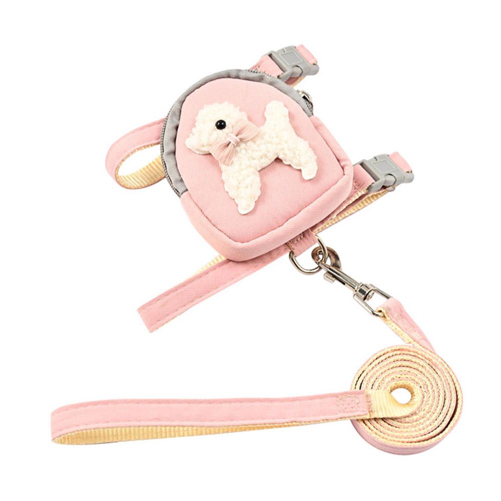 

Регулируемый маленький рюкзак для собак Шлейка для собак с поводком Сумка Ошейник Аксессуары Набор аксессуаров для собак Собака Питомец Sna F3O3