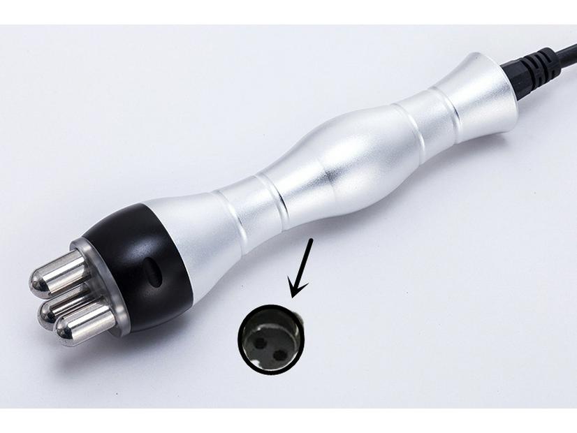 Six-in-One Beauty Device with 40K Head, Triple Pole Handle, Quadruple and Sextuple Pole Handles, Vacuum Handle, Laser Plate, and Strap Accessories