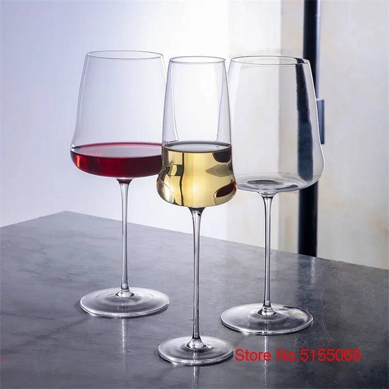 Cloud Design Ultra-Thin Bordeaux Red Wine Glass Crystal Thin Stem Burgundy Goblet Light Luxury Wedding Party Champagne Flute Cup