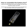 21700 18650 Battery Holder Storage Solder-free Lithium Battery Storage Box Power Bank Case DIY Splicable Battery Slot