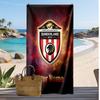 Asciugamano da Spiaggia Personalizzato Stampato Sunderland FC Logo Calcio Supporto Nome Personalizzato Testo Asciugamano Assorbente Per Sport Viaggio Regalo Speciale