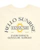 HELLO SUNRISE Hawaii Arch Logo Tee_Cream