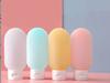 4 Stück/Set Reiseflaschen-Set 60ml Nachfüllbare Flasche Weiches Silikon Lotion Shampoo Behälter Quetschtube Leere Flasche Großhandel