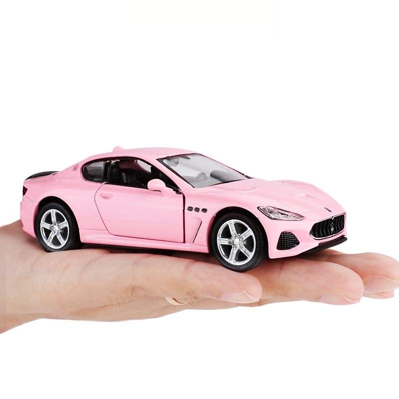Dárky pro dívky Růžová série Volkswagen Beetle Bentley McLaren Lamborghini Maserati Benz AMG Nissan GTR Odlitky a Hračková vozidla 1:Model slitiny 36