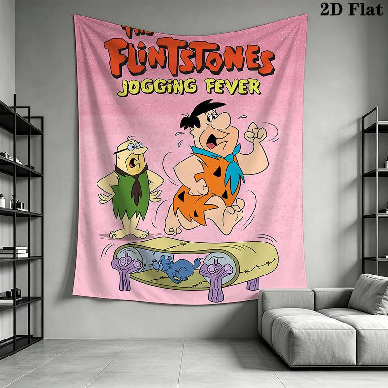 Stone Age Family Pattern Home Decor Tapestry, Wall Hanging, Decorative RV Wall Cloth.MGT0918490