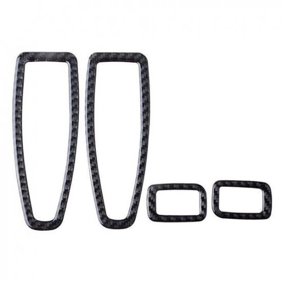 Real Carbon Fiber Door Window Switch Panel Trim Set For BMW 3 4 Series F30 F34