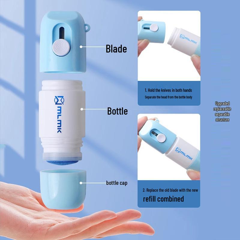 Quick-Dry Thermal Paper Correction Fluid with Box Opener – No Mess, Privacy Safe, Anti-Disclosure Covering for Express Delivery Codes