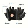 1 Paar Atmungsaktive Anti-Rutsch Halbfinger Trainingshandschuhe Nylon-Mesh, Verstellbarer Handgelenkriemen Ideal für Fitness & Gewichtheben, Gym-Zubehör