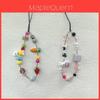 Handmade Ceramic Pink Bunny Phone Lanyard With Beads For Women And Men