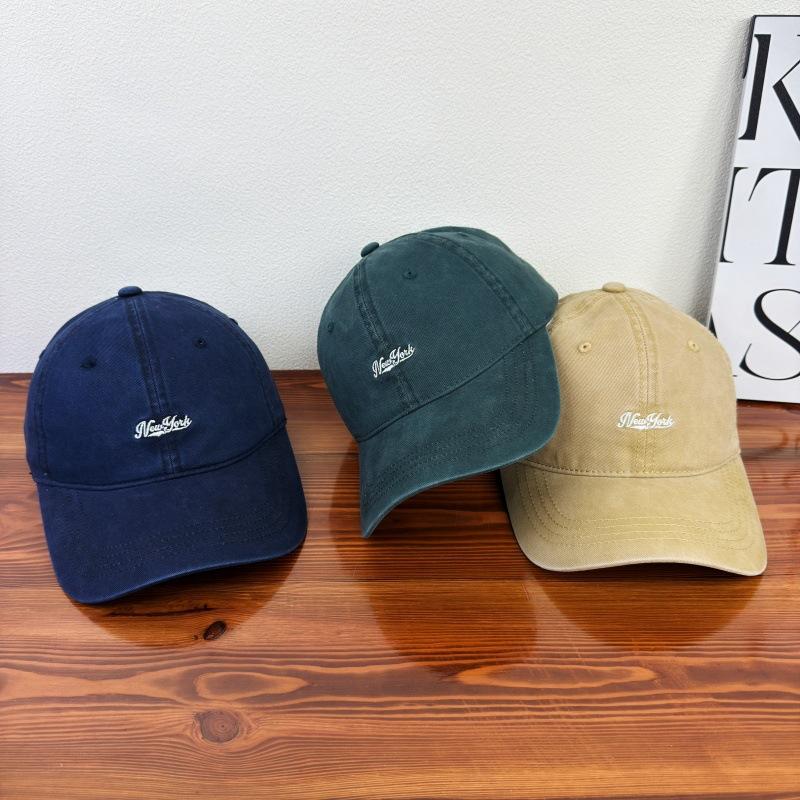 New soft top letter embroidery versatile baseball cap children spring and summer outdoor shading show face small cap men