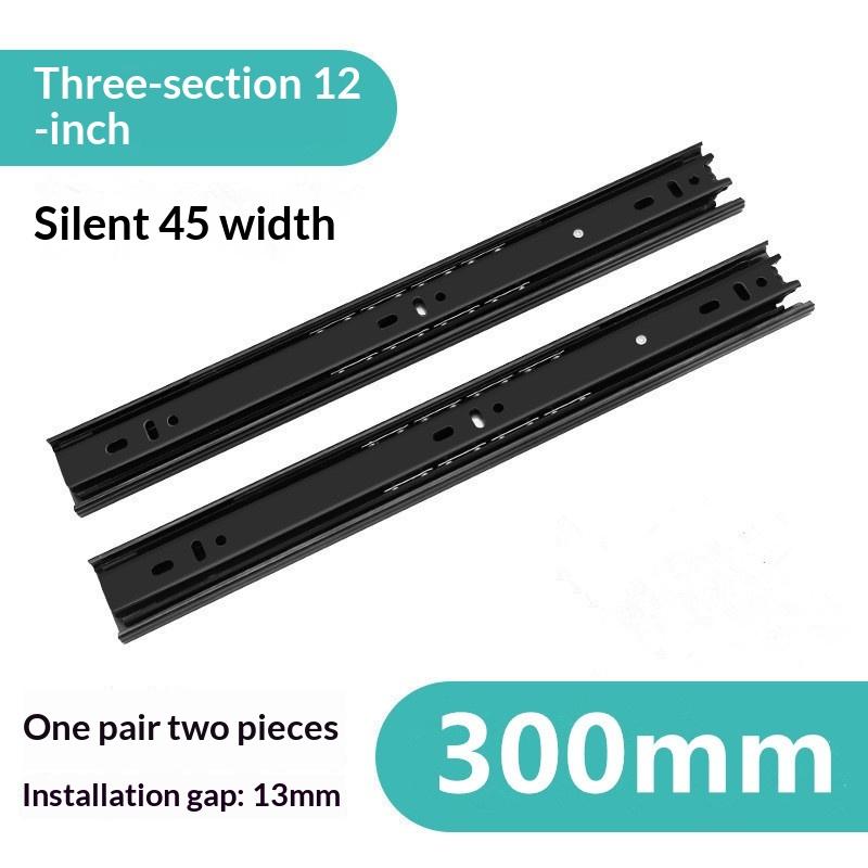 Heavy Duty Drawer Slides Full Extension Ball Bearing Guide 100LB Rated Pair Silent for Furniture Workshop Drawers
