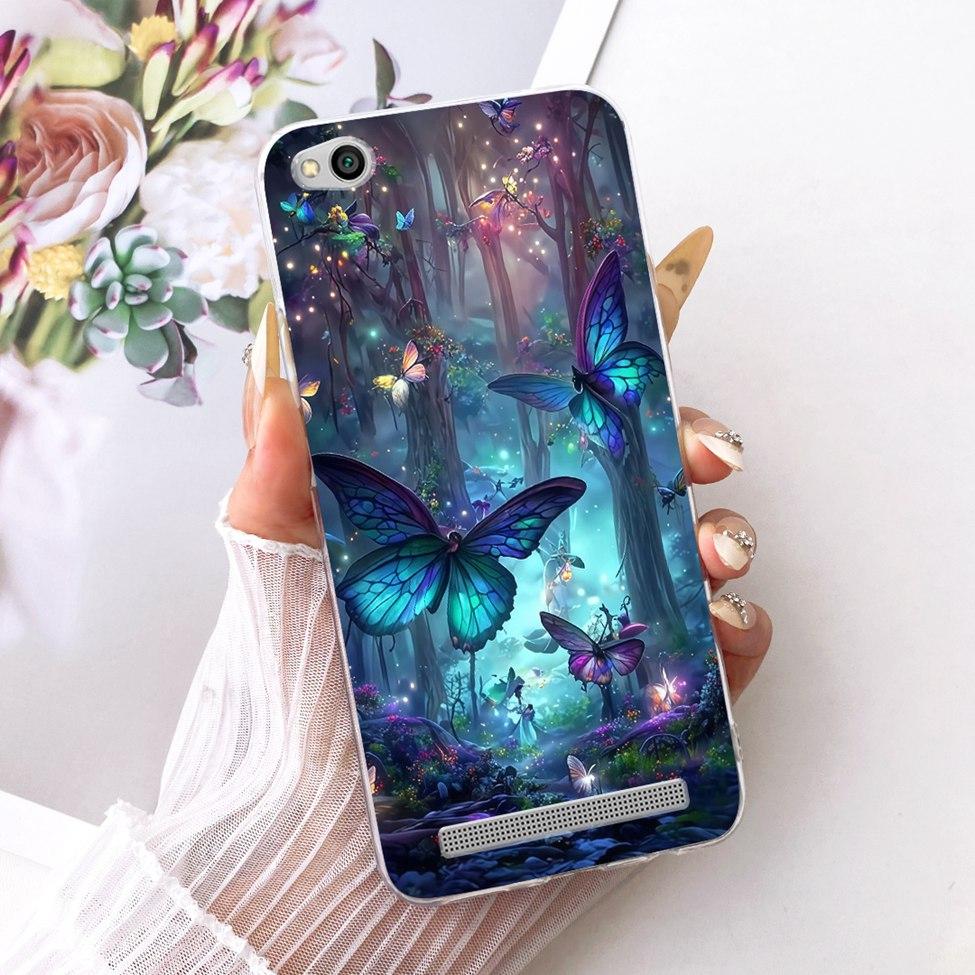 For Redmi 3 Clear Case Aesthetic Luxury Cute Cat Fashion Butterfly Funny Painted Funda For Xiaomi Redmi 3 Casing